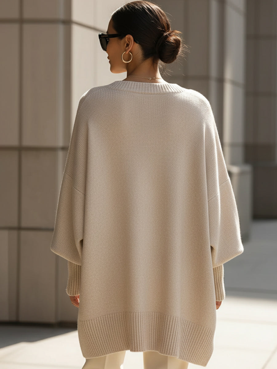 Elise™ — Luxe Oversized Cosy Knit Sweater