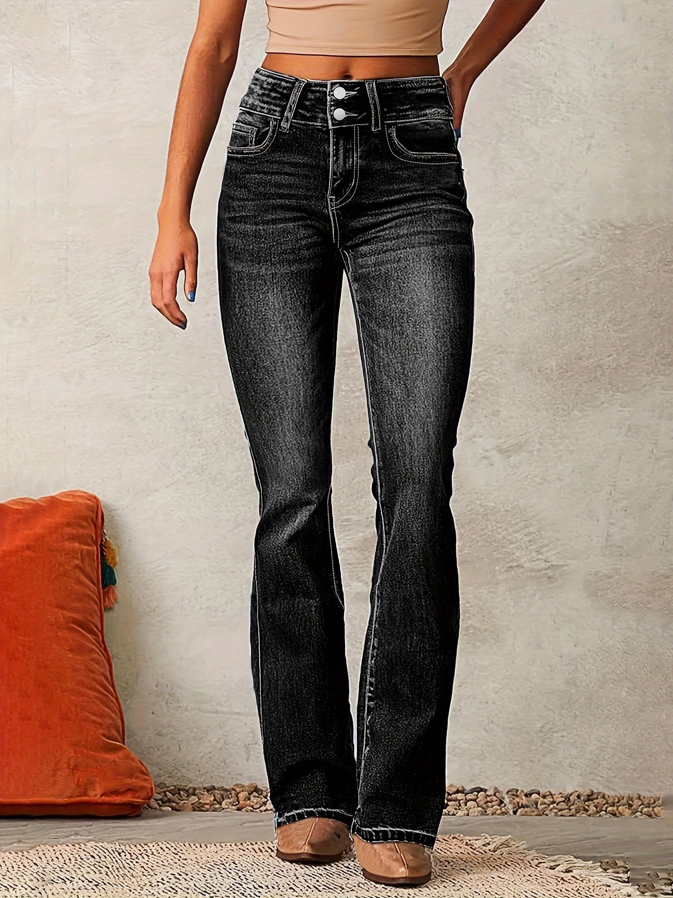 Margaux — High-Waisted Flared Jeans