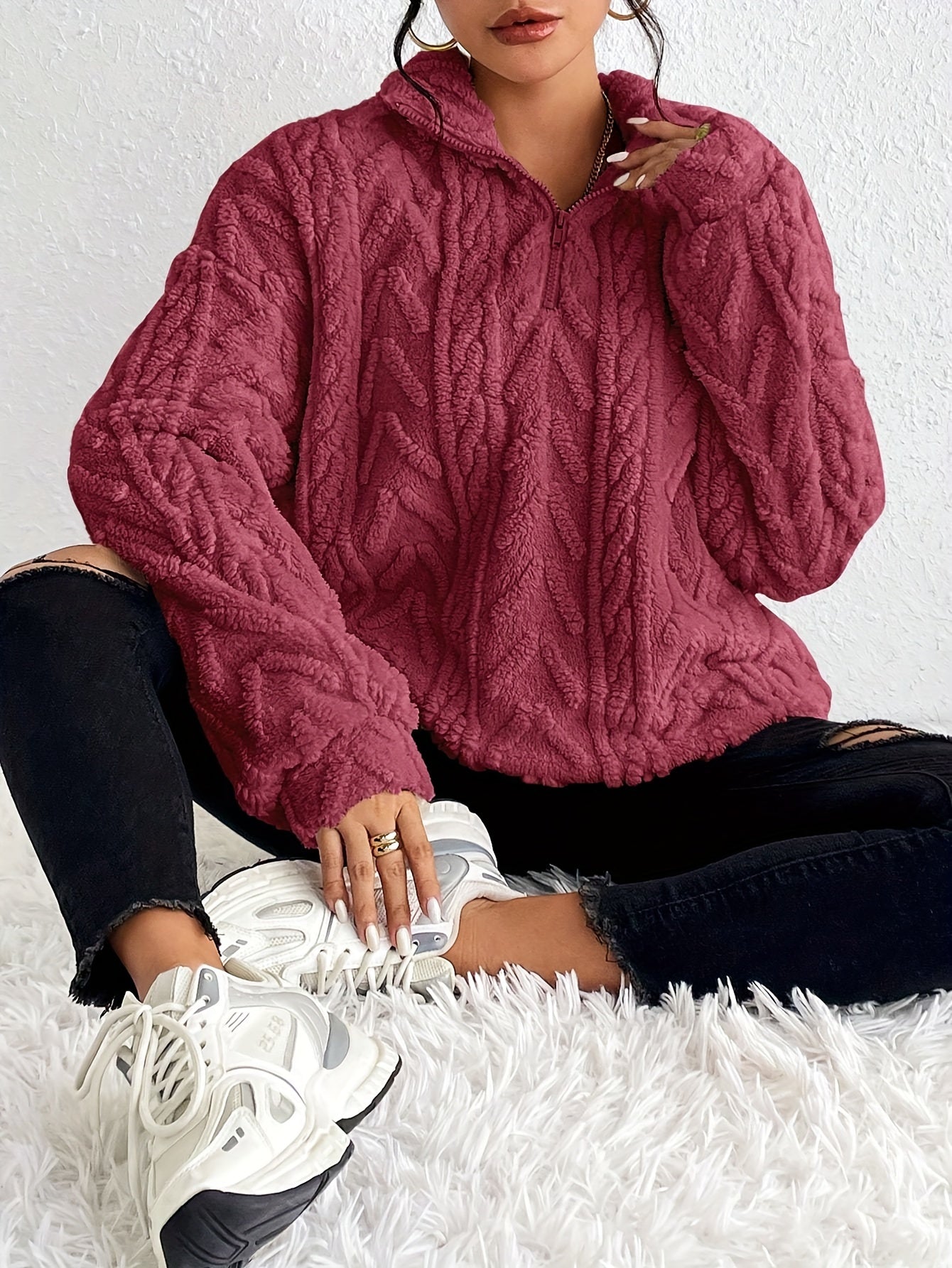 The Eloise — Oversized Cozy Knit Sweater