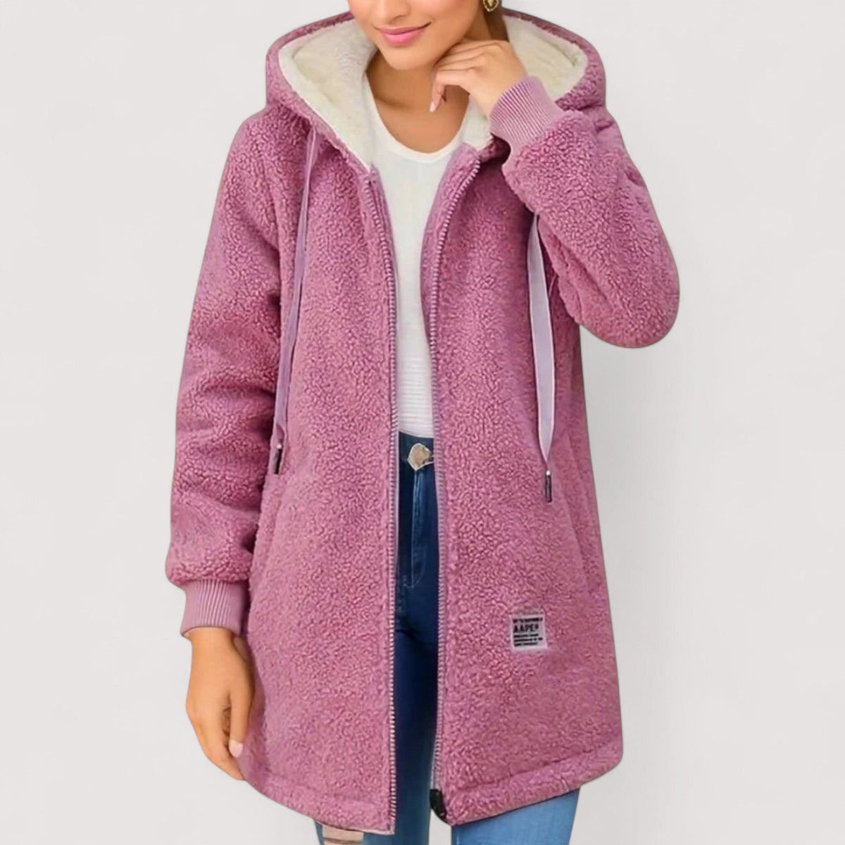 Rosalie — Cosy Zip-Up Fleece Pullover