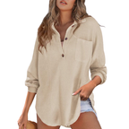 Élise — Lightweight V-Neck Tunic Blouse