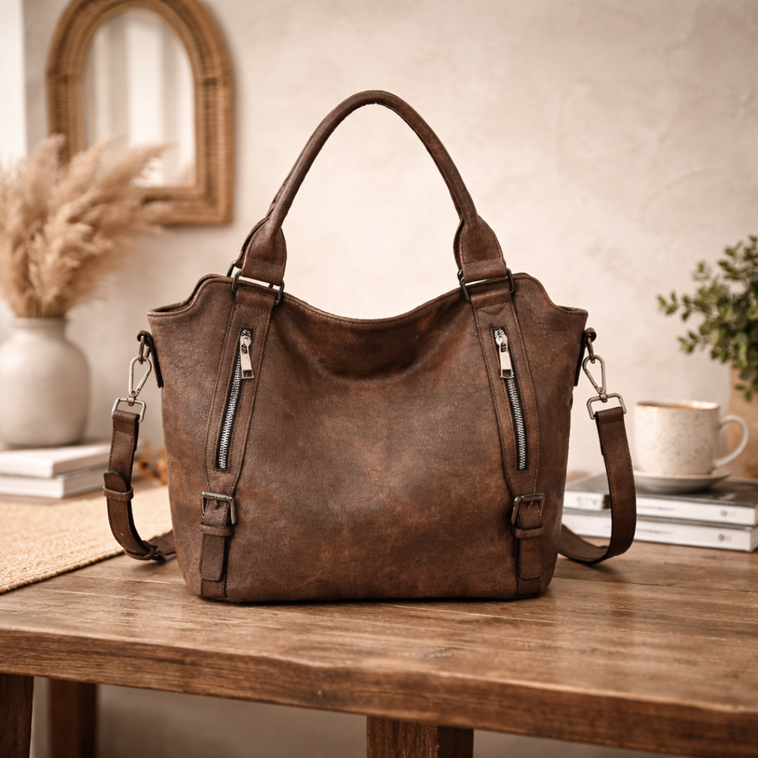 The Anouk — structured soft-leather everyday bag