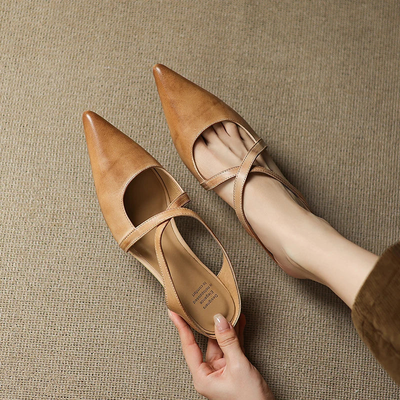 Vivienne — Pointed Slip-On Comfort Mules