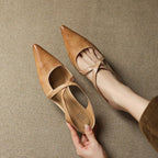 Vivienne — Pointed Slip-On Comfort Mules