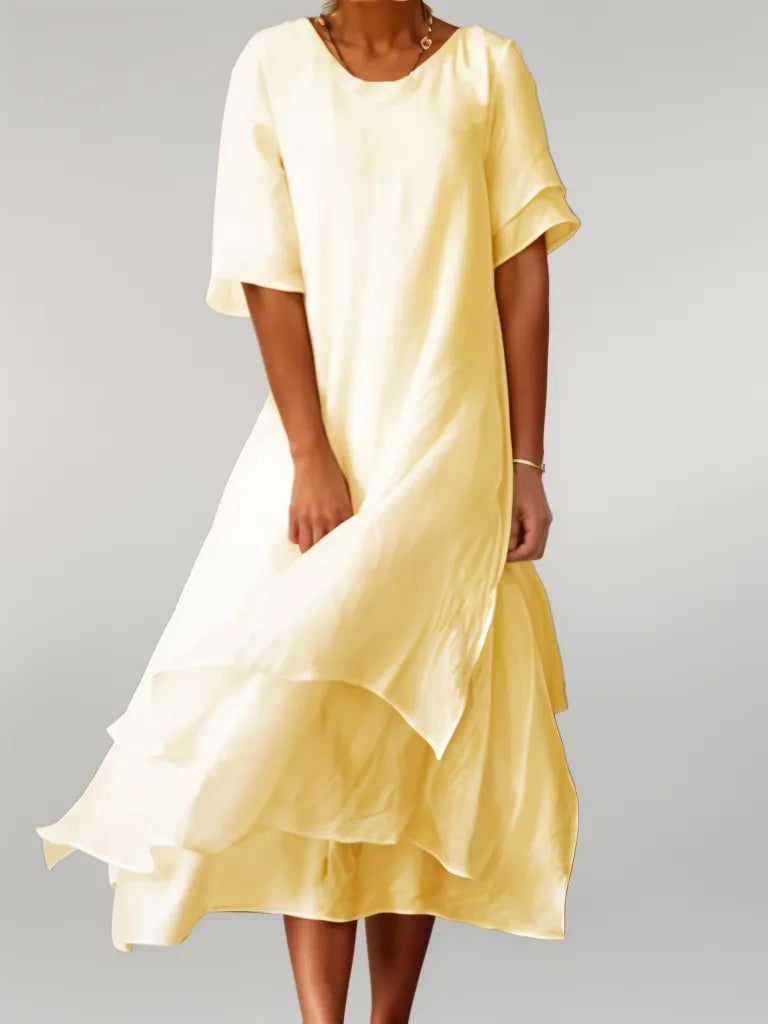 The Albane — Relaxed Solid Maxi Dress