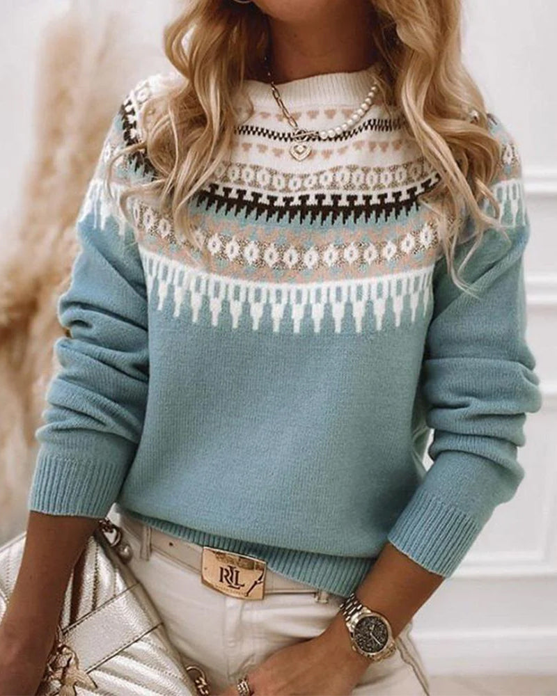 The Manon — Cozy Fair Isle Pullover