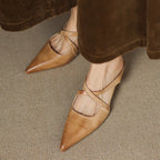 Vivienne — Pointed Slip-On Comfort Mules
