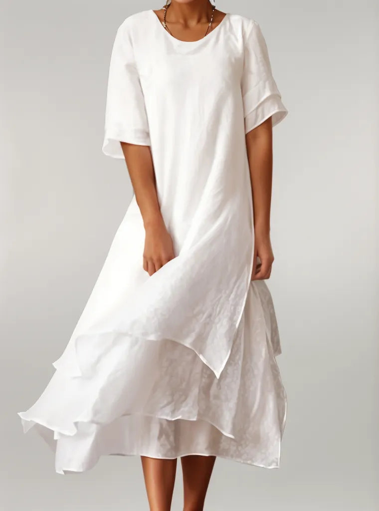 The Albane — Relaxed Solid Maxi Dress