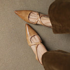 Vivienne — Pointed Slip-On Comfort Mules