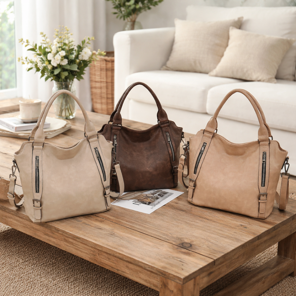 The Anouk — structured soft-leather everyday bag