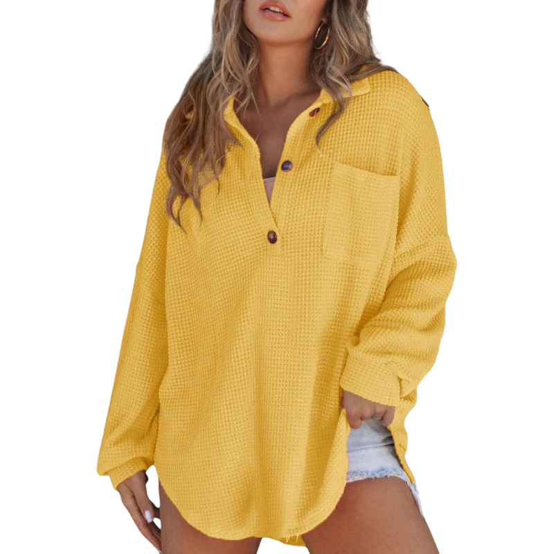 Élise — Lightweight V-Neck Tunic Blouse