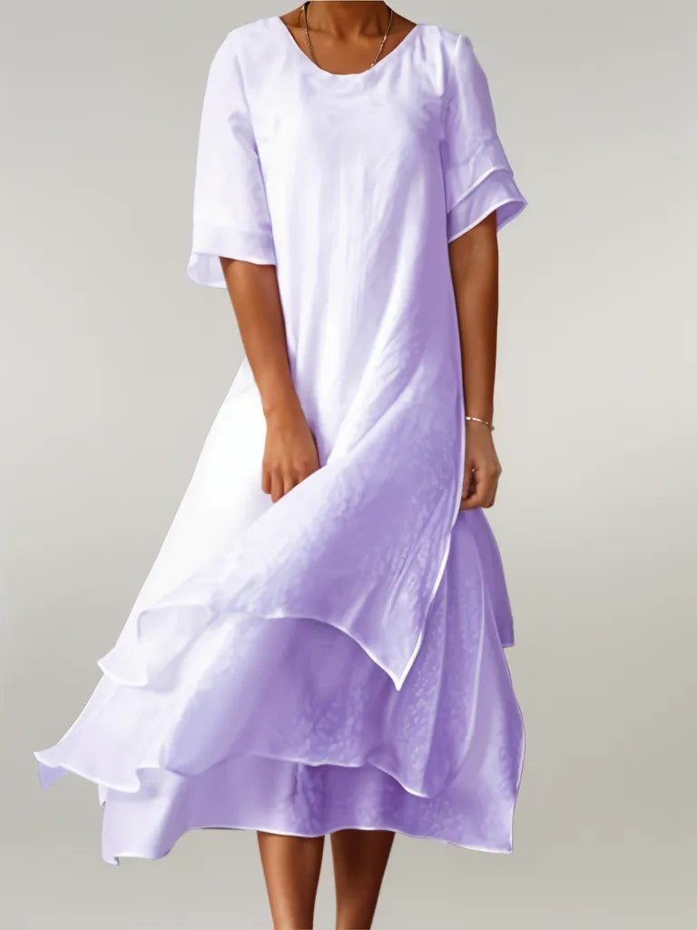 The Albane — Relaxed Solid Maxi Dress