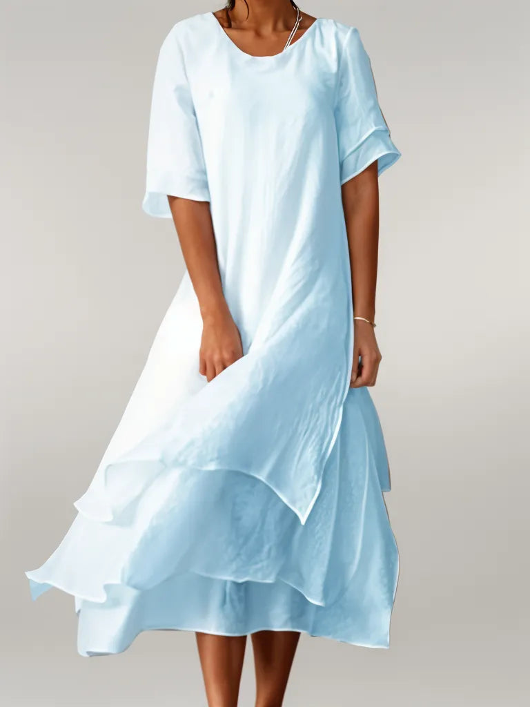 The Albane — Relaxed Solid Maxi Dress