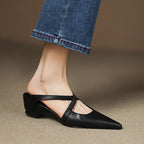 Vivienne — Pointed Slip-On Comfort Mules