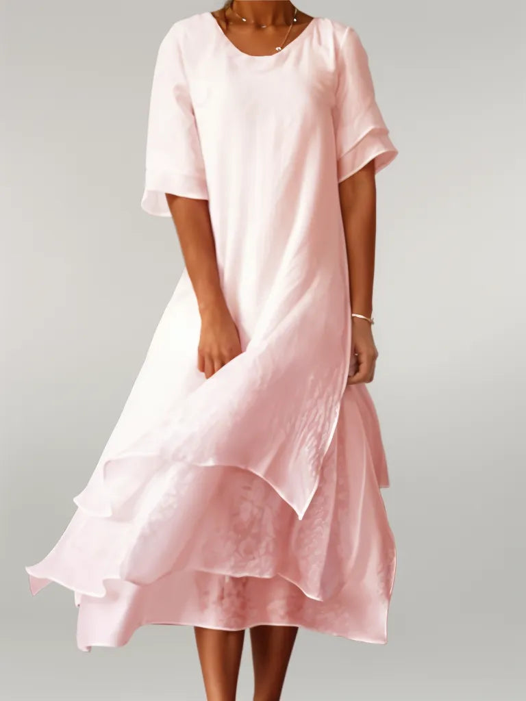 The Albane — Relaxed Solid Maxi Dress