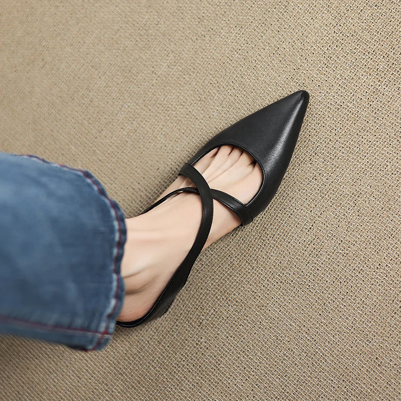 Vivienne — Pointed Slip-On Comfort Mules