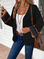 Noémie — Colourblock Striped Knit Cardigan
