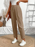Juliette — Tapered Khaki Casual Summer Pants