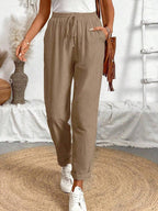 Juliette — Tapered Khaki Casual Summer Pants