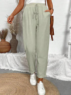 Juliette — Tapered Khaki Casual Summer Pants