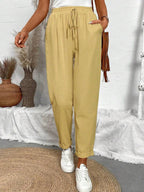Juliette — Tapered Khaki Casual Summer Pants