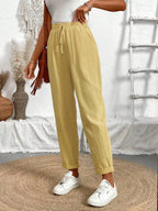 Juliette — Tapered Khaki Casual Summer Pants