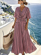 Hazel Relaxed Wrap-Around Dress