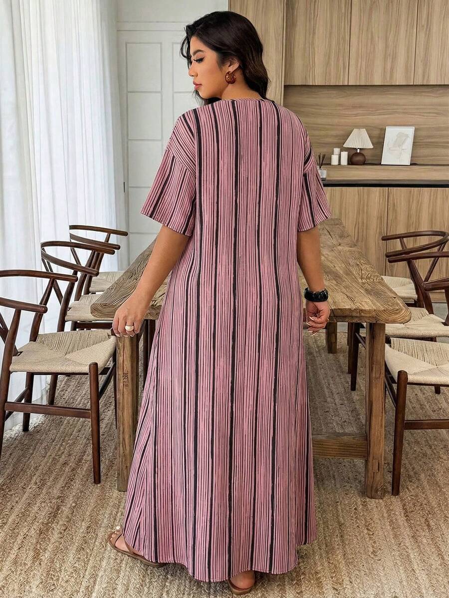 Hazel Relaxed Wrap-Around Dress