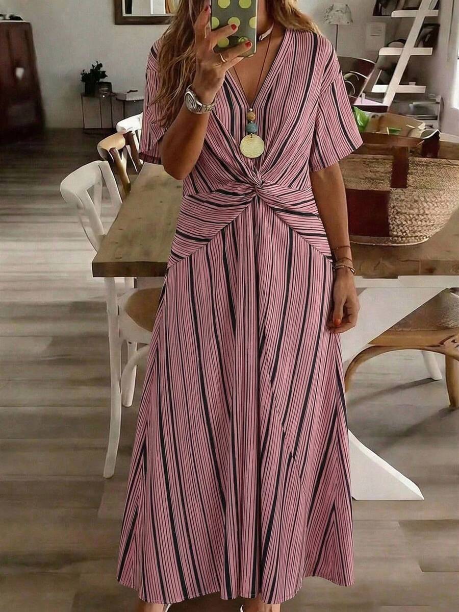 Hazel Relaxed Wrap-Around Dress