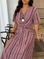 Hazel Relaxed Wrap-Around Dress