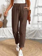 Juliette — Tapered Khaki Casual Summer Pants