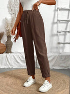 Juliette — Tapered Khaki Casual Summer Pants
