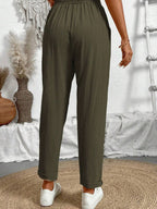 Juliette — Tapered Khaki Casual Summer Pants