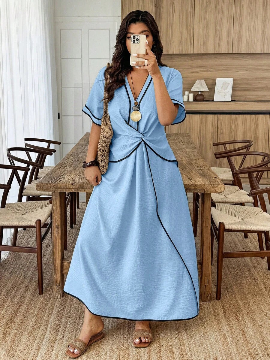 Hazel Relaxed Wrap-Around Dress