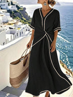 Hazel Relaxed Wrap-Around Dress