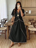 Hazel Relaxed Wrap-Around Dress