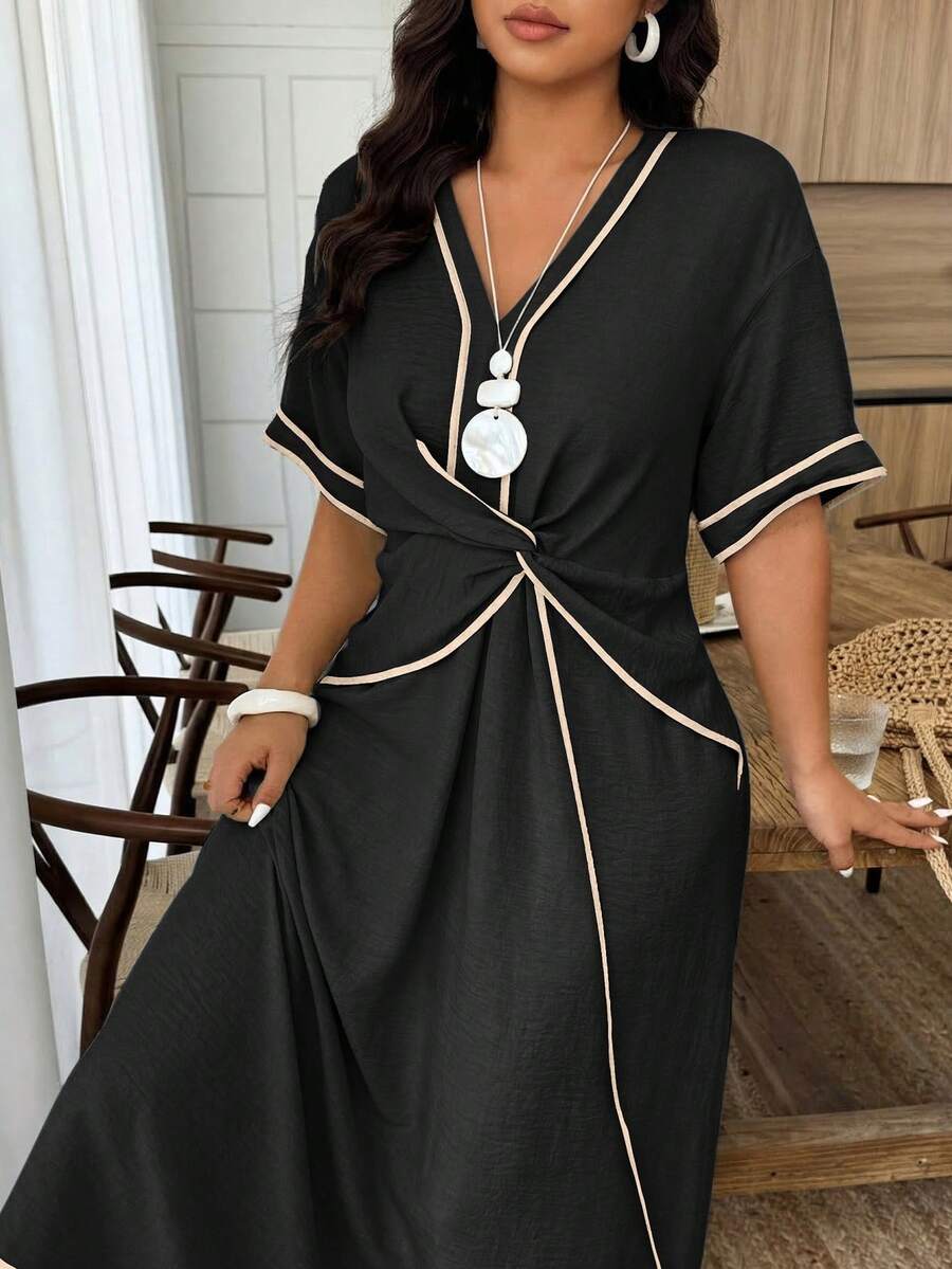 Hazel Relaxed Wrap-Around Dress