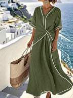 Hazel Relaxed Wrap-Around Dress