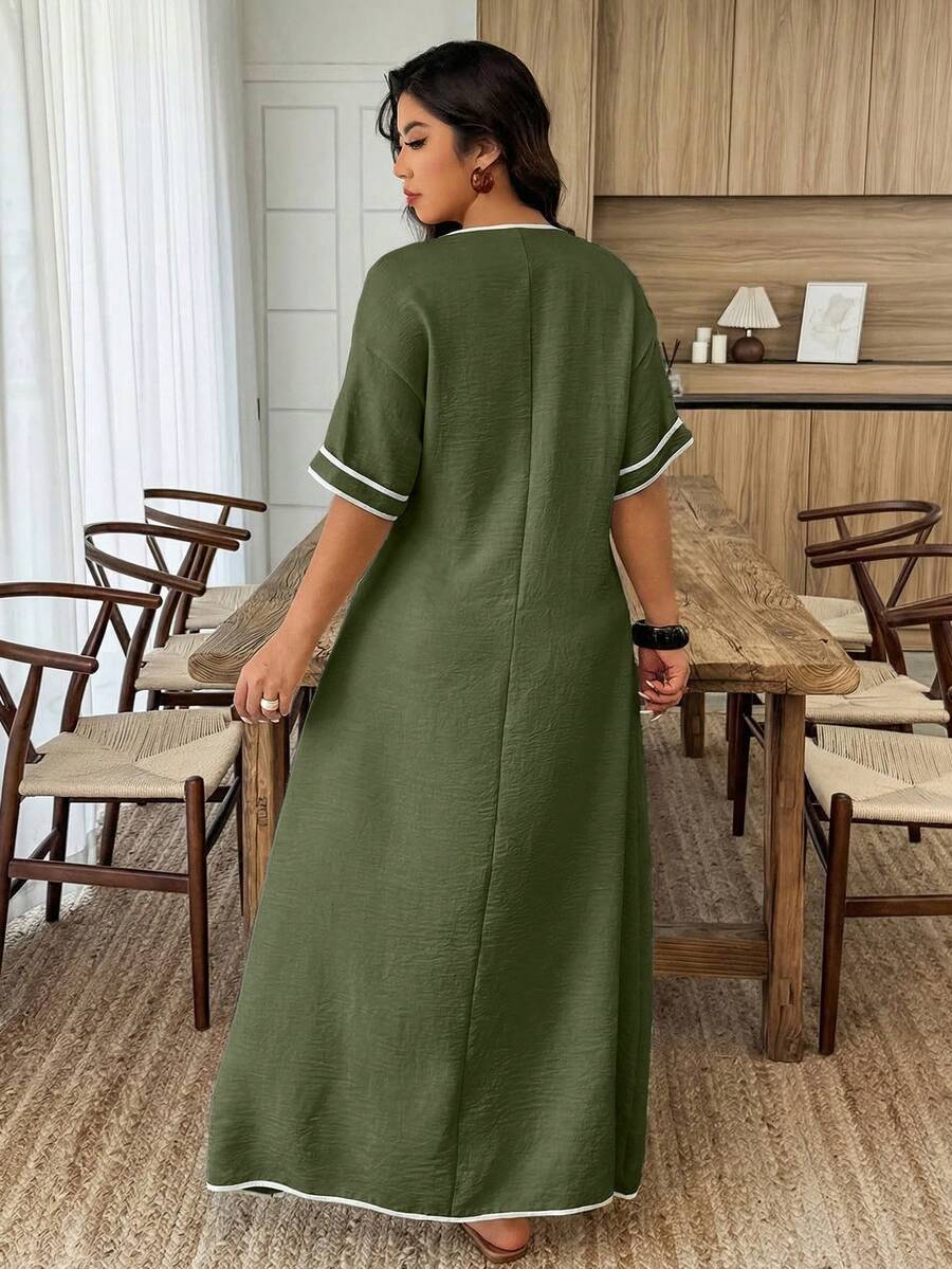 Hazel Relaxed Wrap-Around Dress
