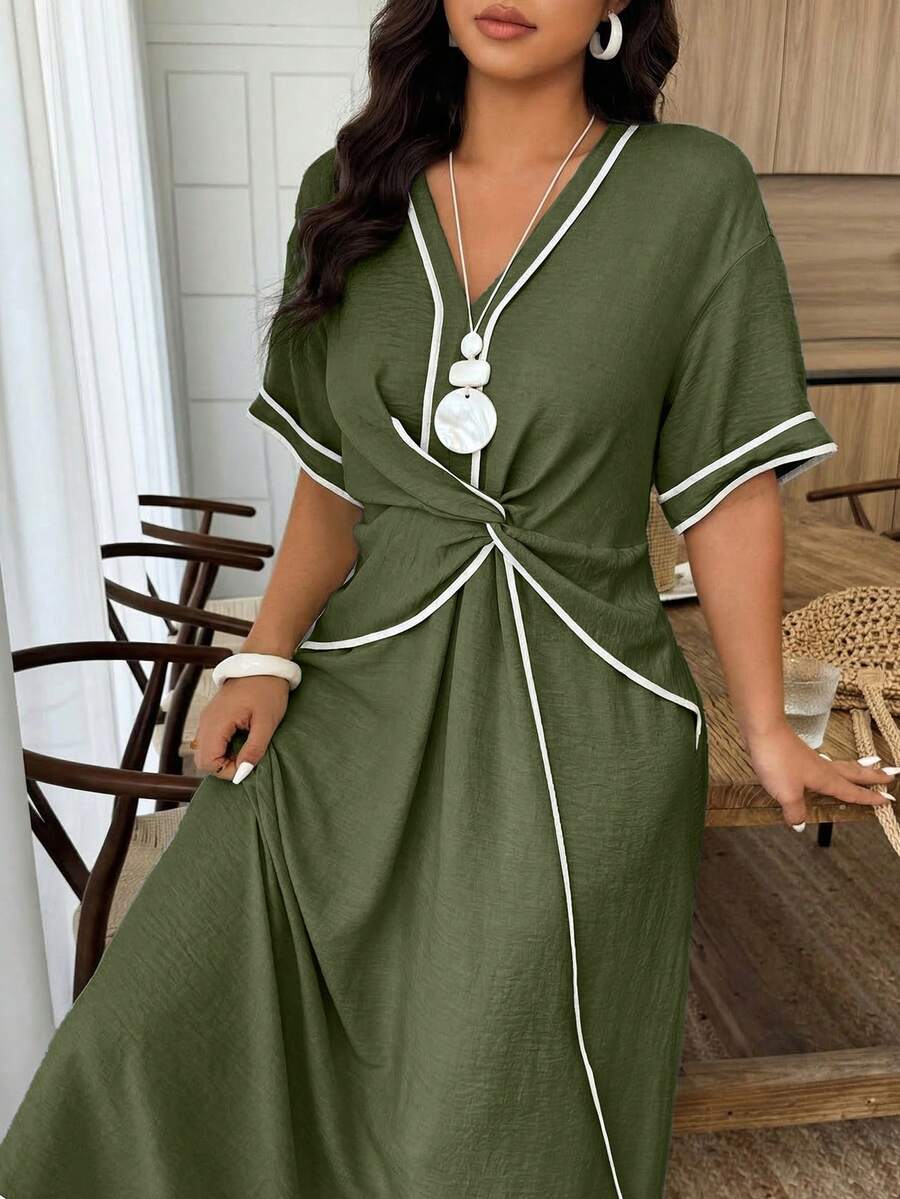 Hazel Relaxed Wrap-Around Dress