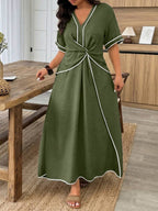 Hazel Relaxed Wrap-Around Dress