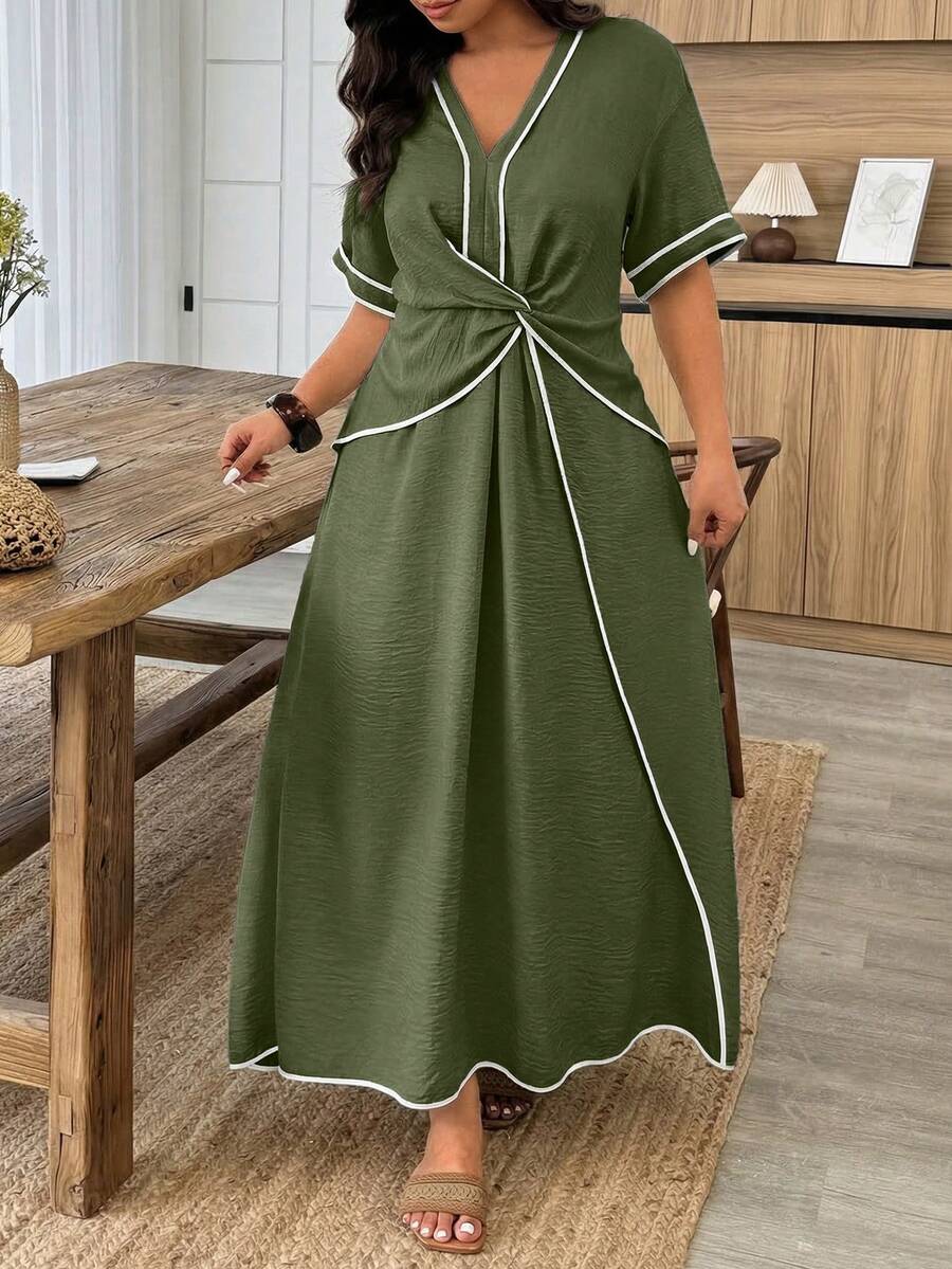 Hazel Relaxed Wrap-Around Dress