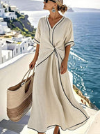 Hazel Relaxed Wrap-Around Dress