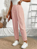Juliette — Tapered Khaki Casual Summer Pants