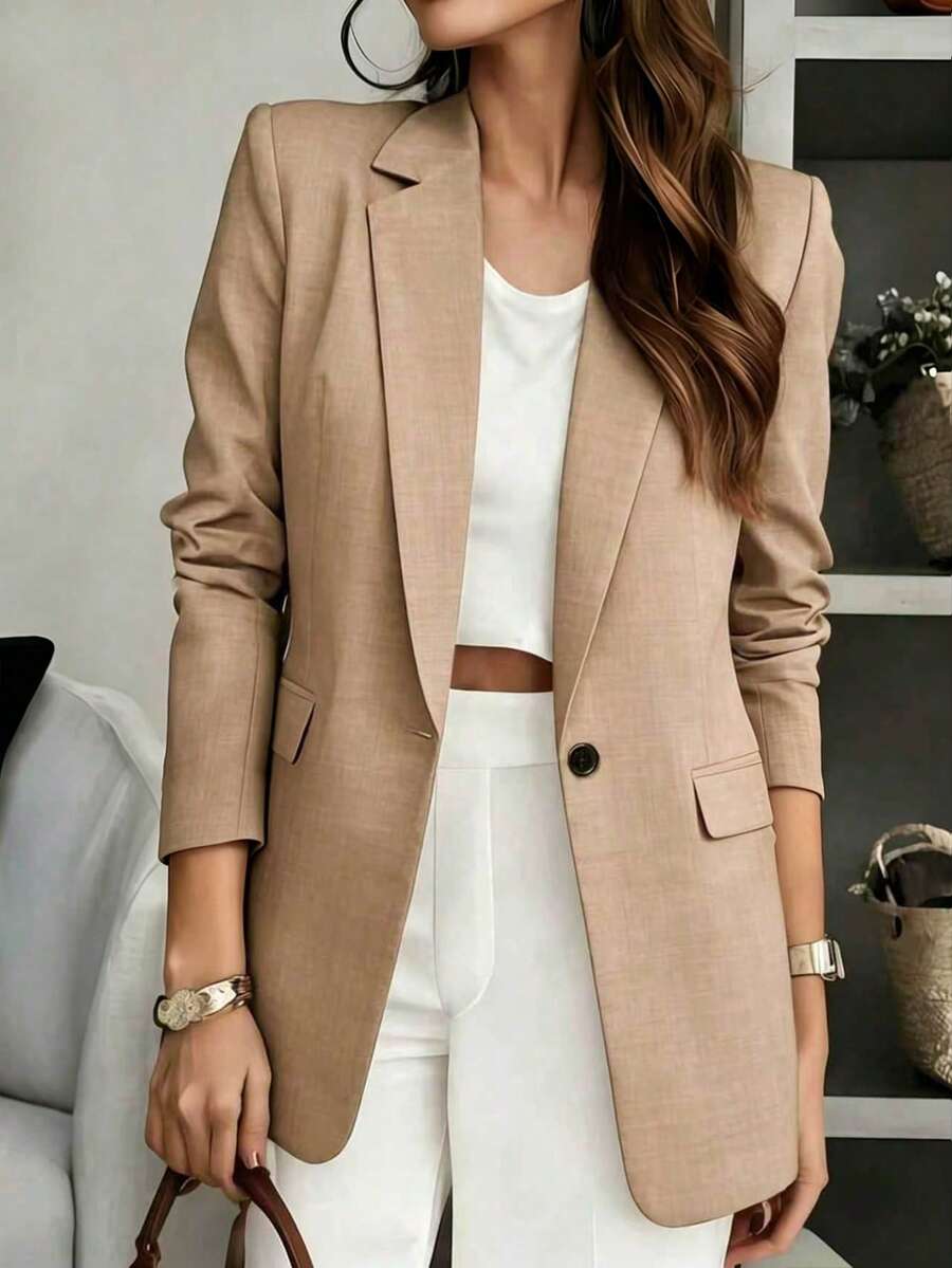 Anaïs — Soft Tailored V-Neck Blazer