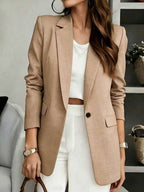 Anaïs — Soft Tailored V-Neck Blazer