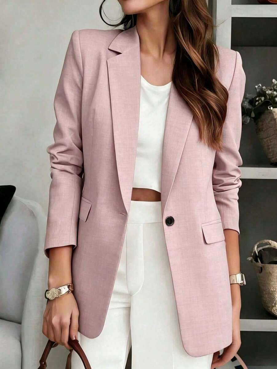 Anaïs — Soft Tailored V-Neck Blazer