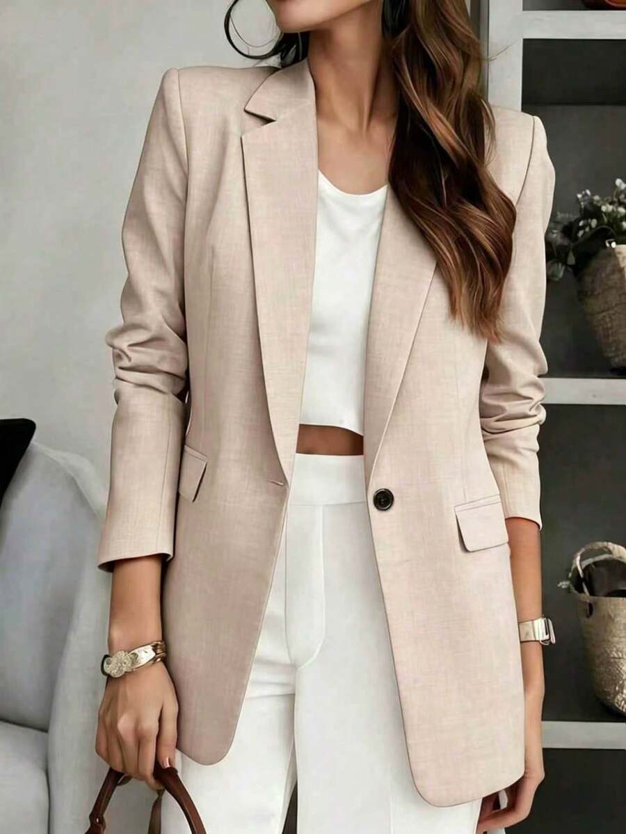 Anaïs — Soft Tailored V-Neck Blazer