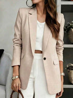Anaïs — Soft Tailored V-Neck Blazer