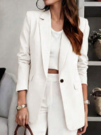 Anaïs — Soft Tailored V-Neck Blazer